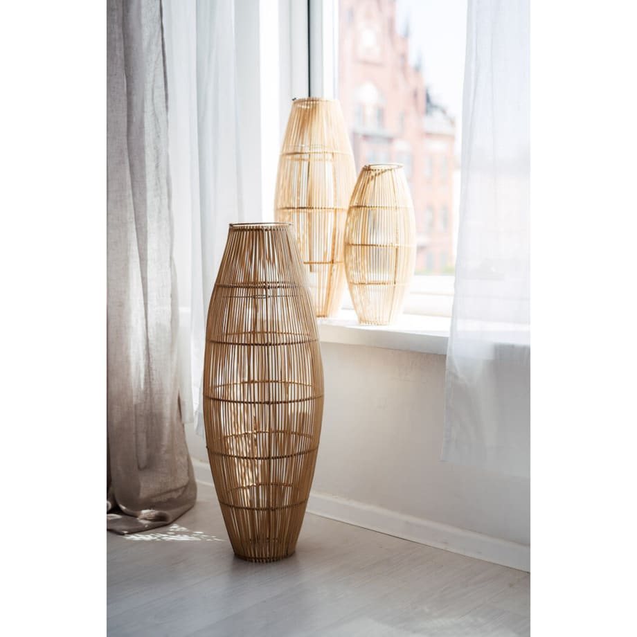 LAMPA RATTANOWA PODŁOGOWA MAXI M