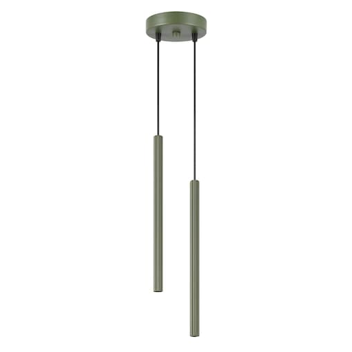 Lampa wisząca ARCHE 2P zielona oliwka