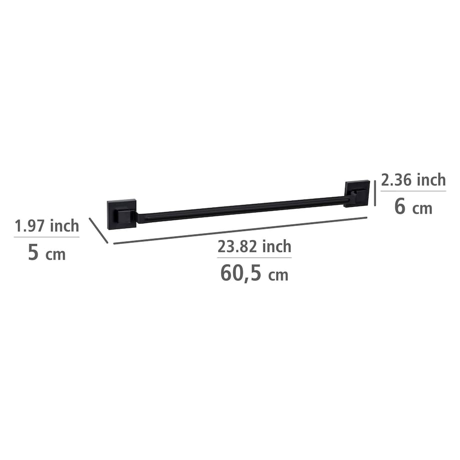 Drążek na ręczniki QUADRO, montaż bez wiercenia
