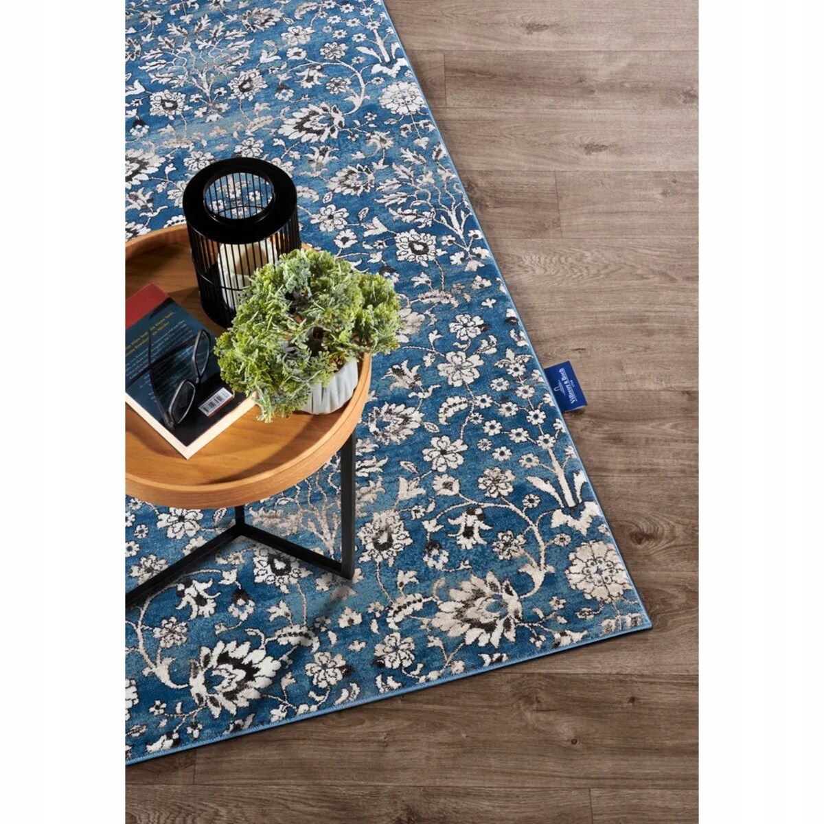 Dywan tradycyjny do salonu 160x235cm,klasyczny kremowo niebieski wzór