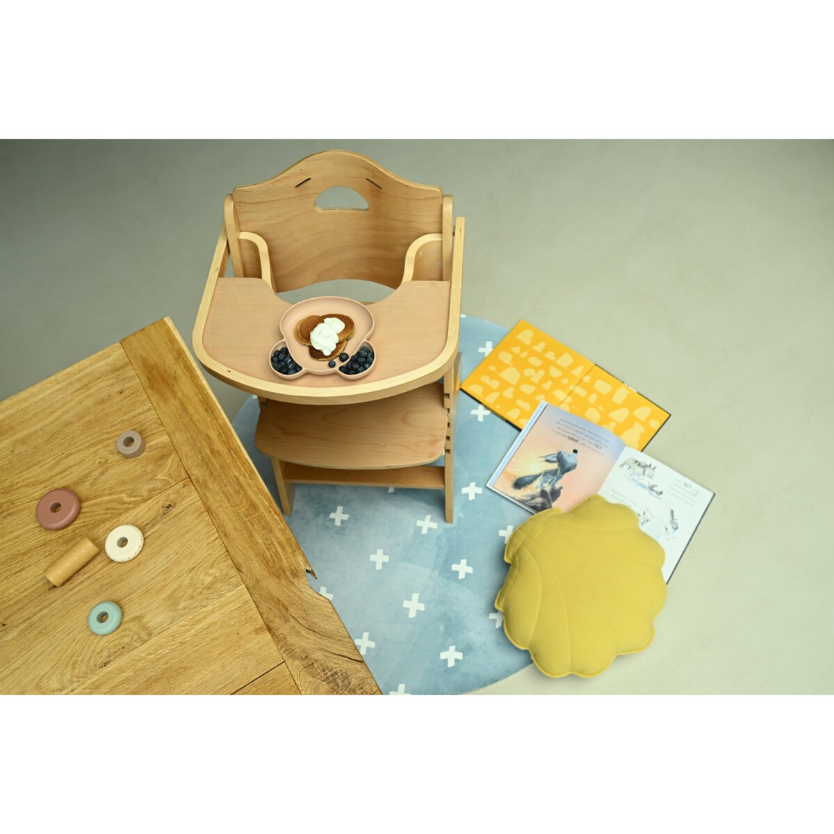 Mata Ochronna OLYA KIDS wzór CROSS AZURE 110cm