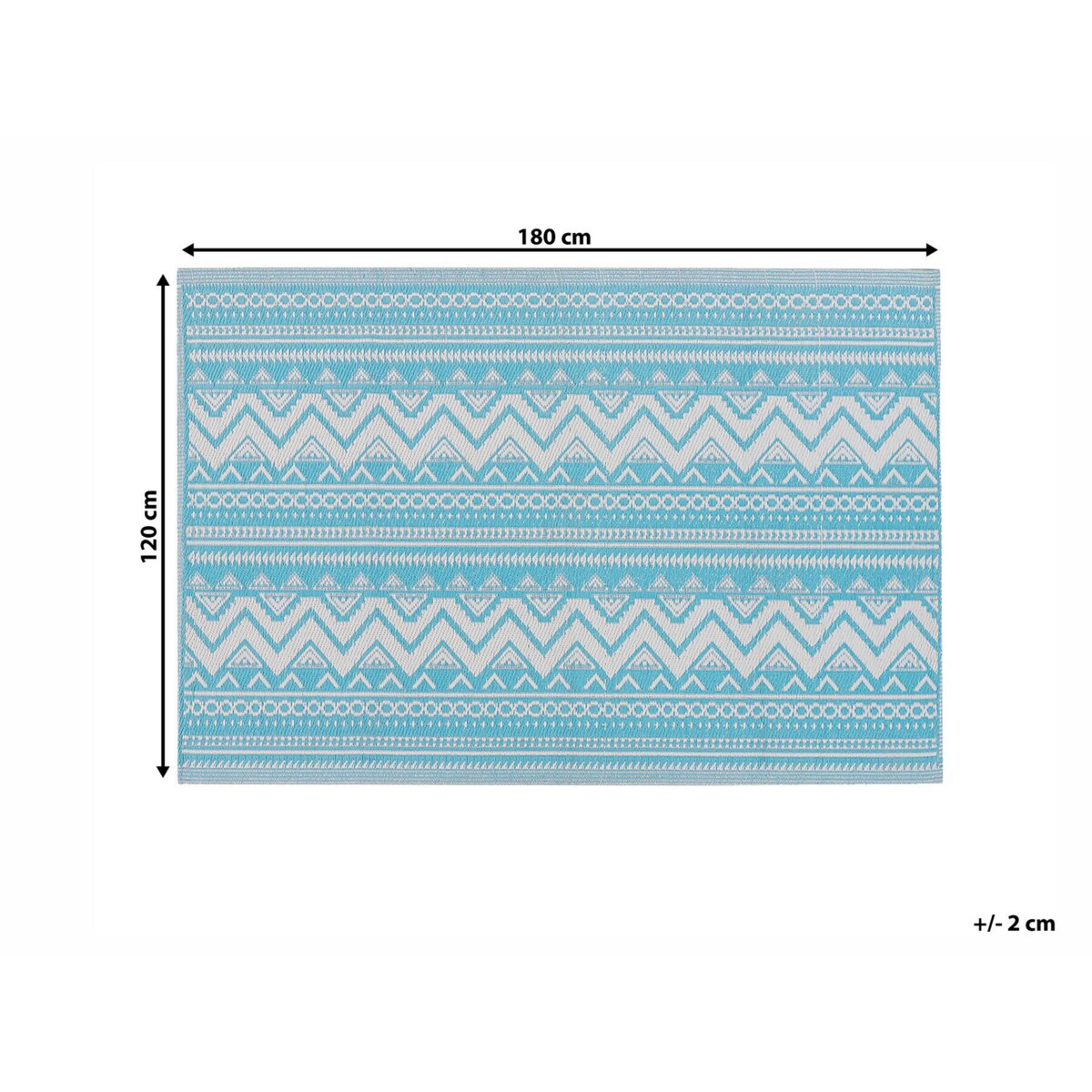 Dywan zewnętrzny 120 x 180 cm turkusowy NAGPUR
