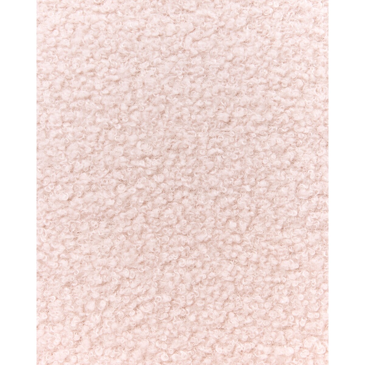 Fotel dziecięcy boucle pastelowy róż HEM