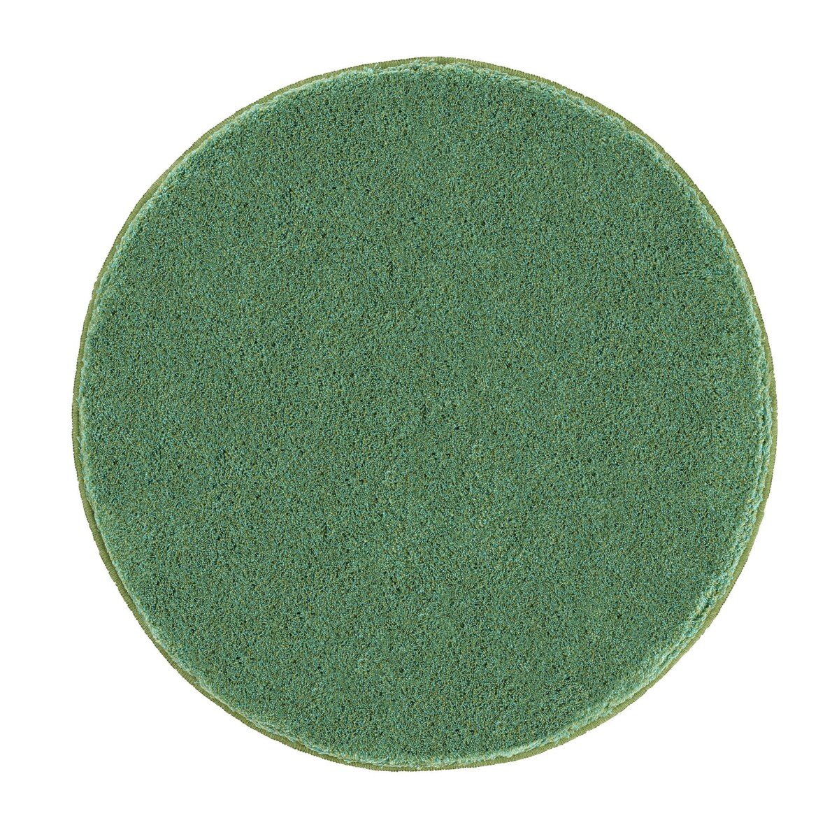 Kleine Wolke Relax Dywanik łazienkowy okrągły 80 cm zielony gęste runo 30 mm pistacio