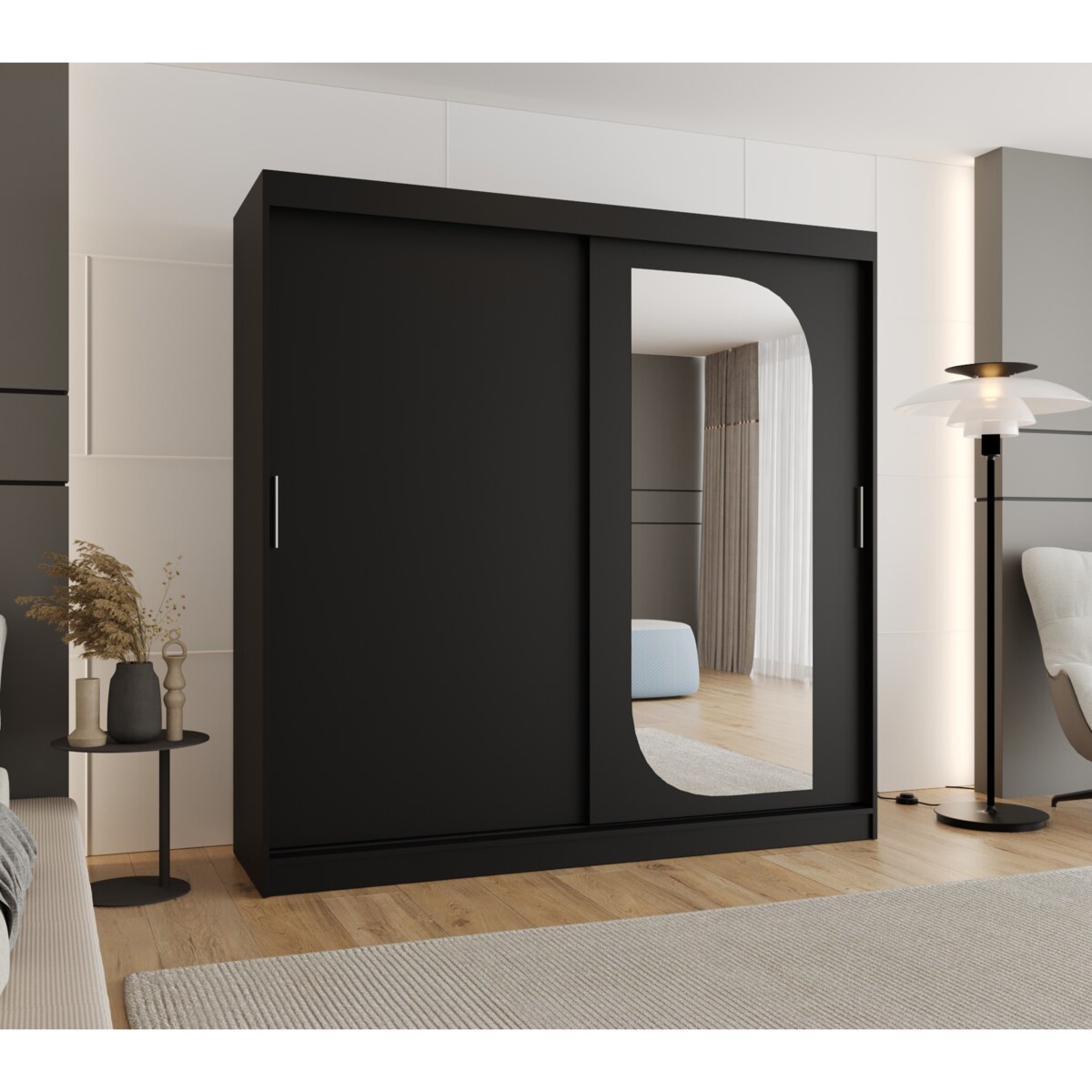 Szafa przesuwna LUCY 200 czarny