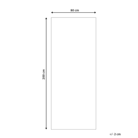 Dywan 80 x 200 cm beżowy KADAYAL