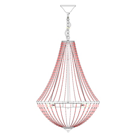 Glamour żyrandol wiszący Granso 107028 lampa nad łóżko czarna