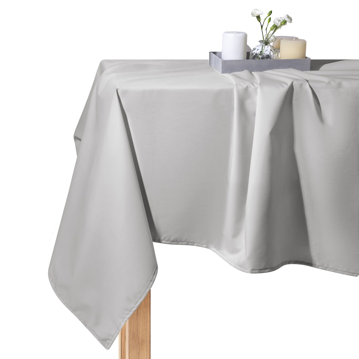 Szary Obrus Ogrodowy Wodoodporny 140x280 GAIA