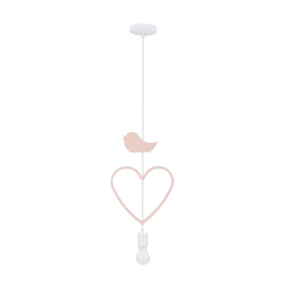 Lampa wisząca dziecięca Candellux HEART 31-12098 do pokoju dziecka, motyw serca