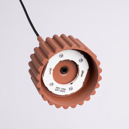 Lampa wisząca AURA 1 ochra czerwona Gx53