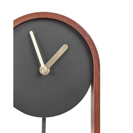 Zegar biurkowy BLATTEN MDF Czarny