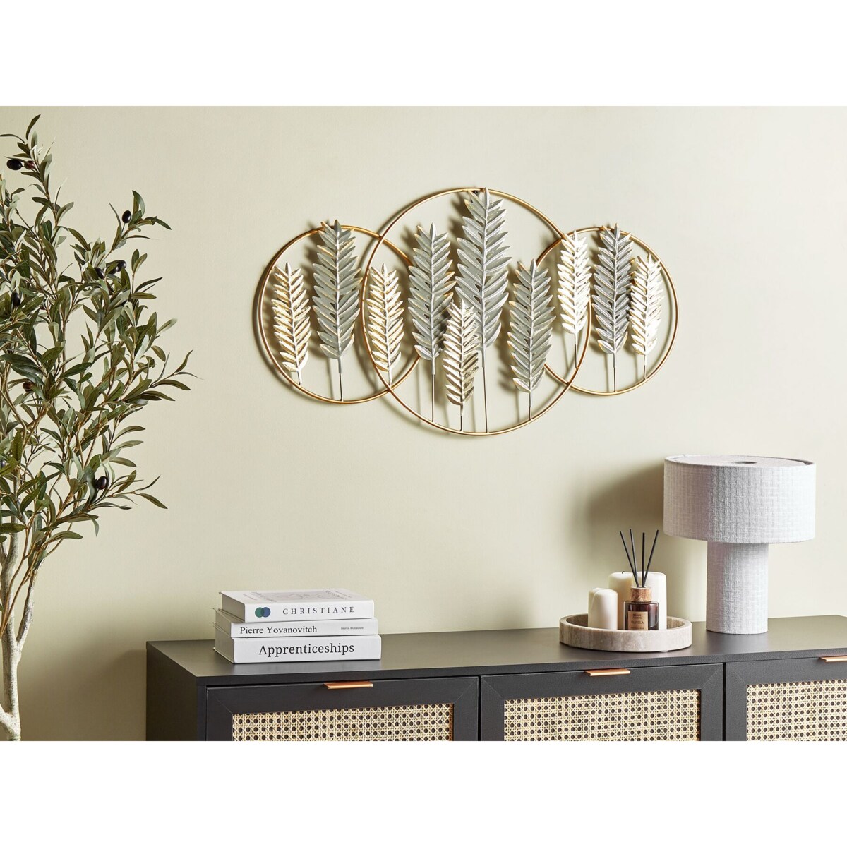 Dekoracja ścienna złota z zielonym COPERNICIUM