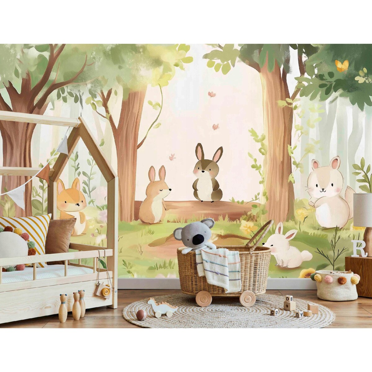 Fototapeta Dla Dzieci Na Flizelinie Las Drzewa Zielony 400x280