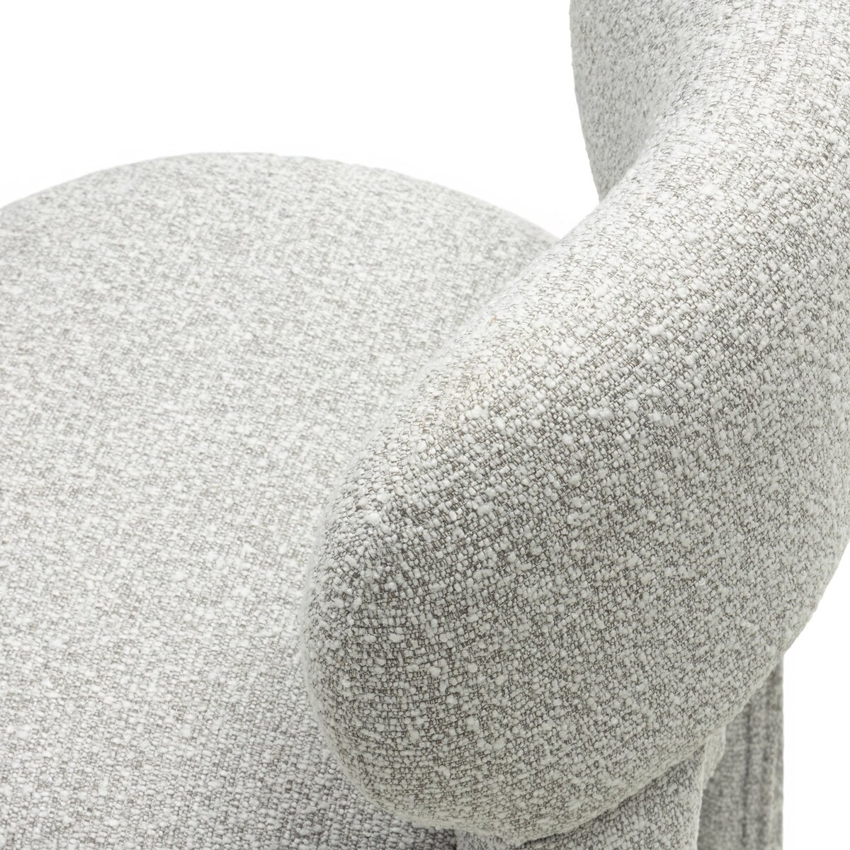 Krzesło tapicerowane LAGOTTO szare 78x52x59,5 cm