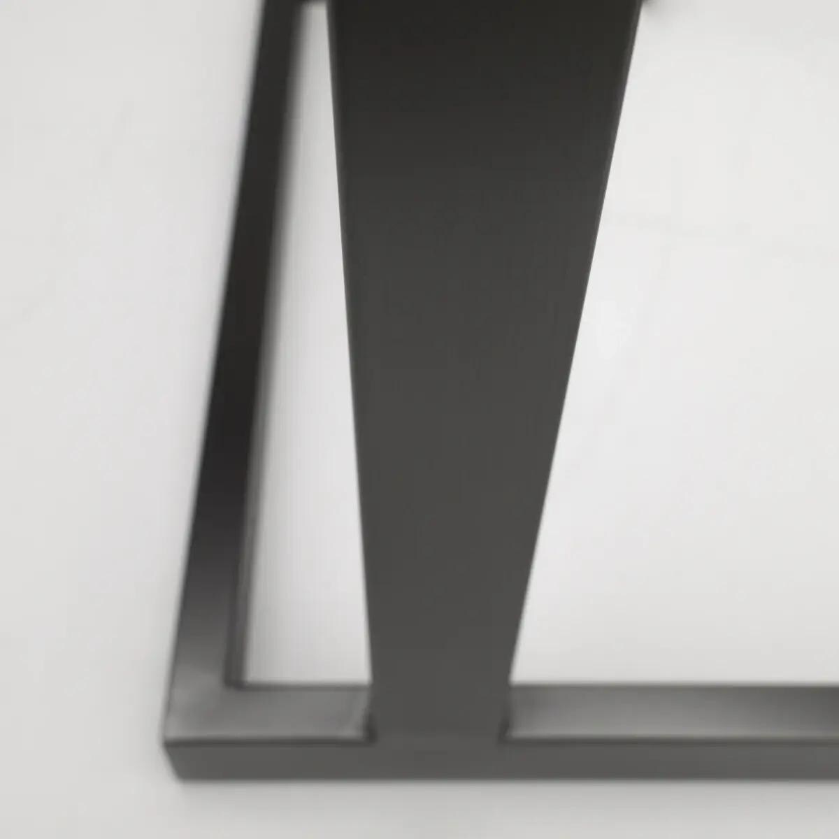 Stolik boczny do sypialni Hudson HU-ST1583BK Cosmolight czarny przezroczysty