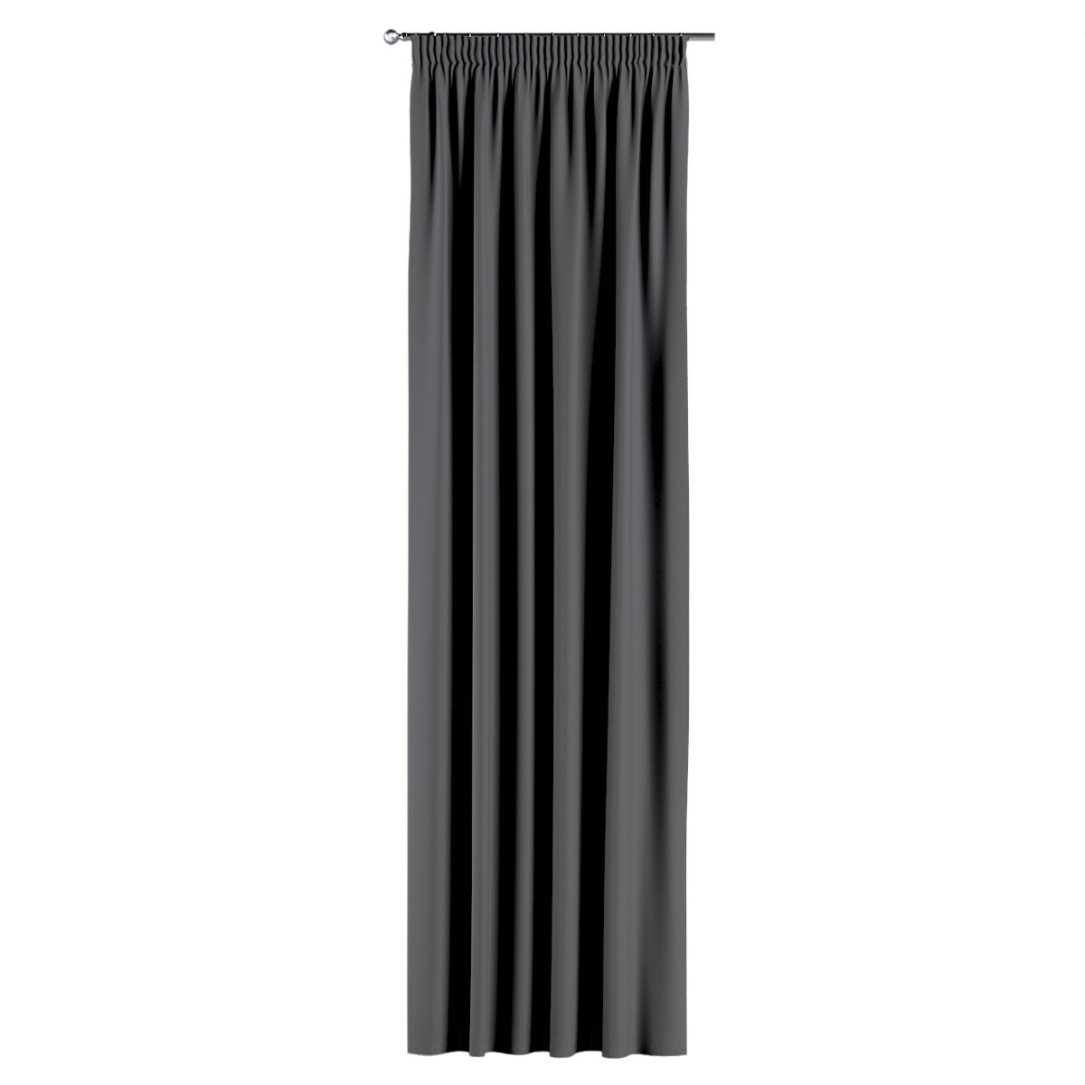 Zasłona na taśmie marszczącej 1 szt. 130x245 grafitowy