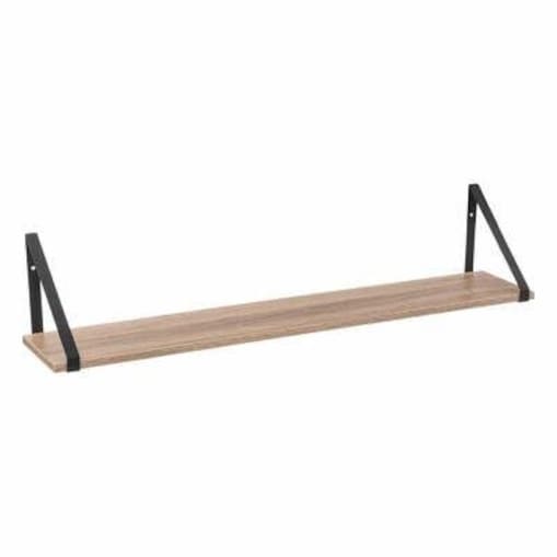 PÓŁKA O DŁUGOŚCI 78 cm Aliaj naturalna CZARNE WSPORNIKI 5kg