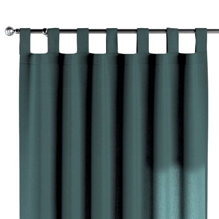 Zasłona na szelkach 1 szt. 130x245 zgaszona szmaragdowa zieleń