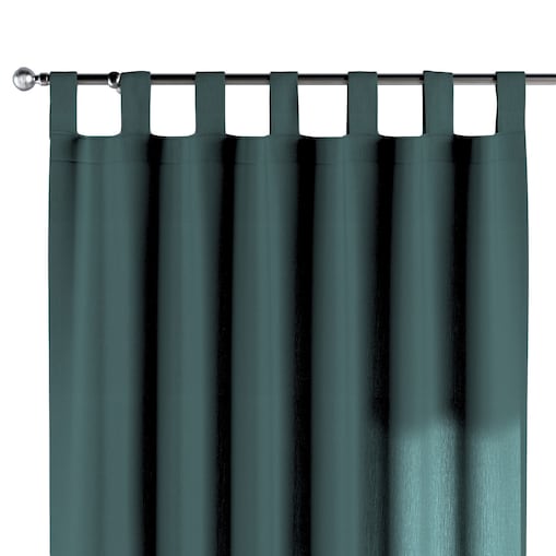 Zasłona na szelkach 1 szt. 130x245 zgaszona szmaragdowa zieleń