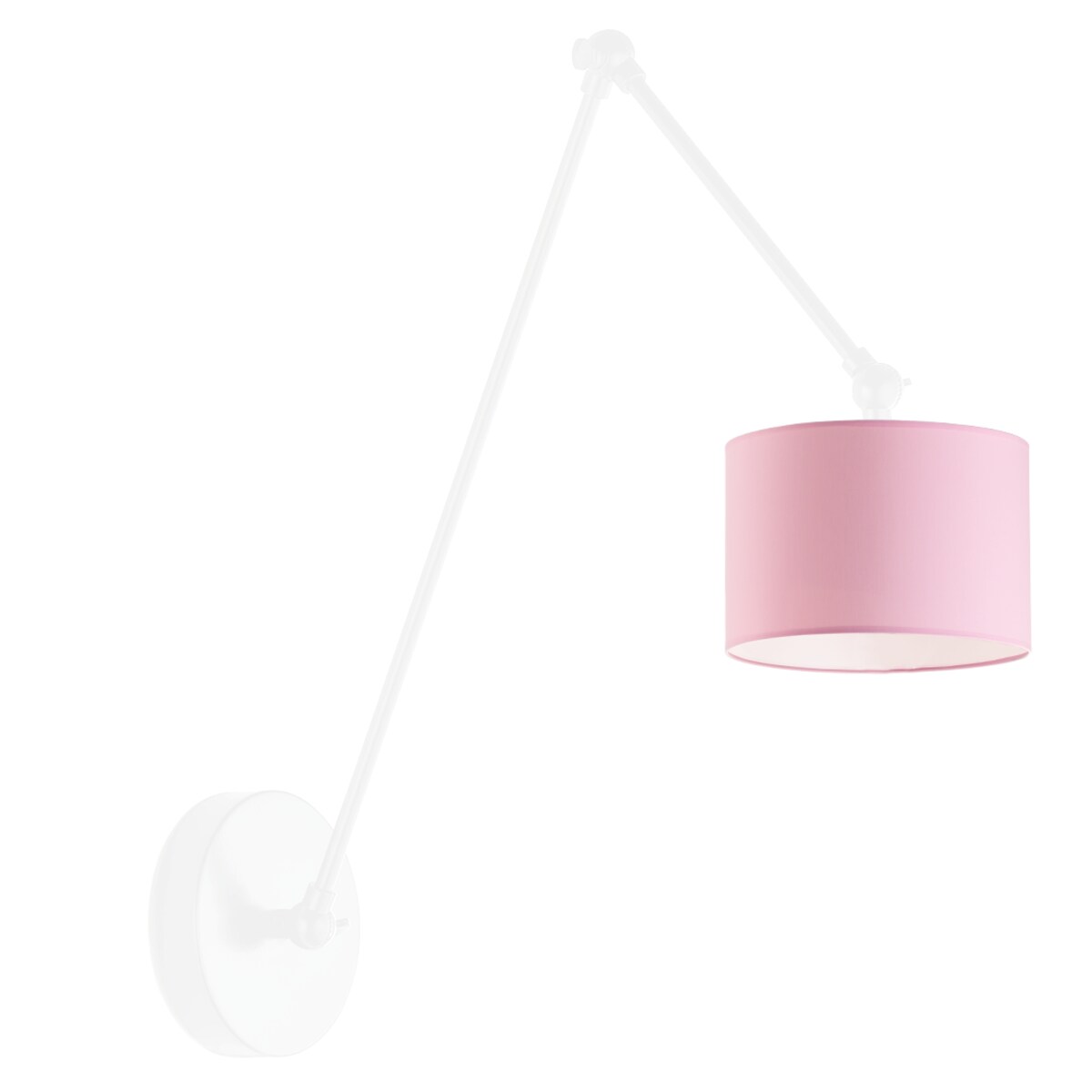 Kinkiet przegubowy lampa ścienna lampa na ścianę regulowany z abażurem walec SOUL II