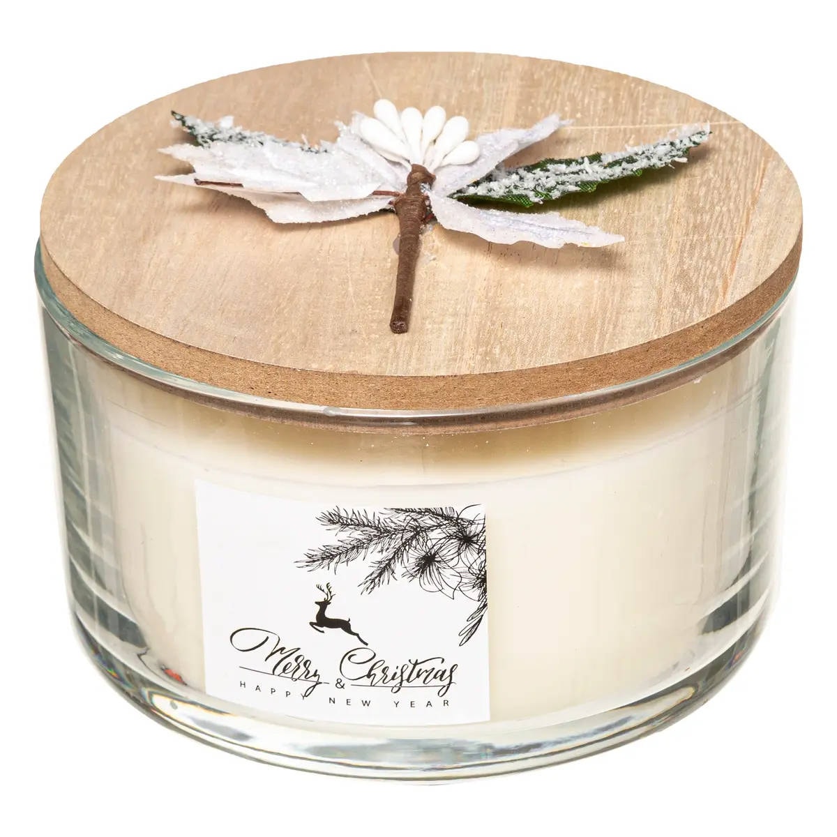 Świeczka zapachowa z ozdobną pokrywką, 380 g