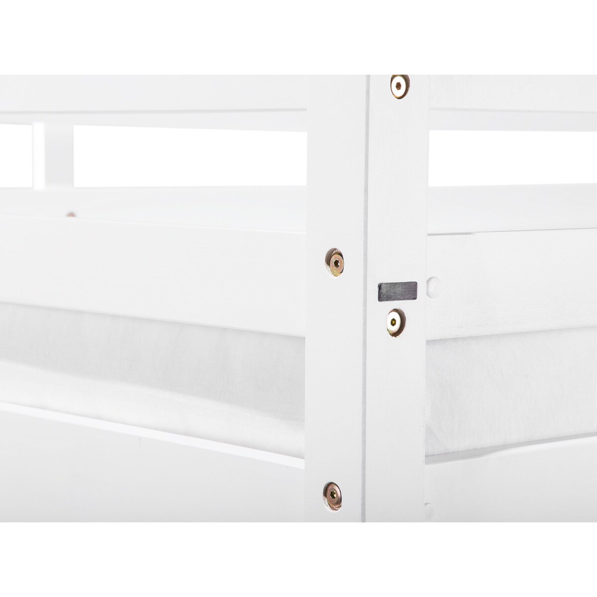 Łóżko piętrowe drewniane 90 x 200 cm białe REGAT