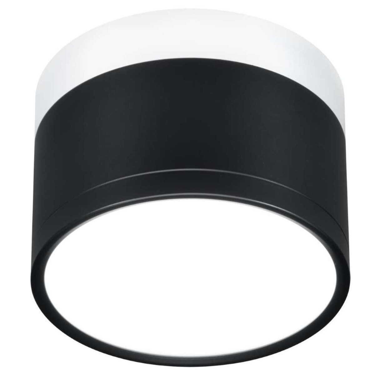 Spot LAMPA sufitowa 2273716 Candellux metalowa OPRAWA okrągła LED 9W 4000K plafon czarny biały