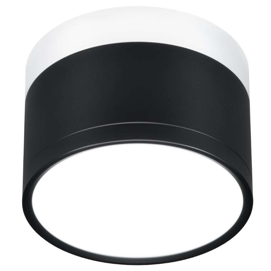 Spot LAMPA sufitowa 2273716 Candellux metalowa OPRAWA okrągła LED 9W 4000K plafon czarny biały