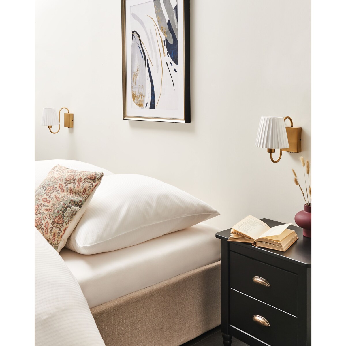 Zestaw 2 lamp ściennych biały TOLKA