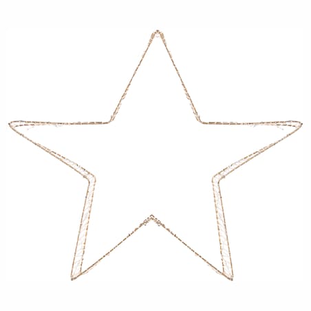Zestaw 2 dekoracji świątecznych LED ITALLA 30/38 cm Gwiazda Złoty