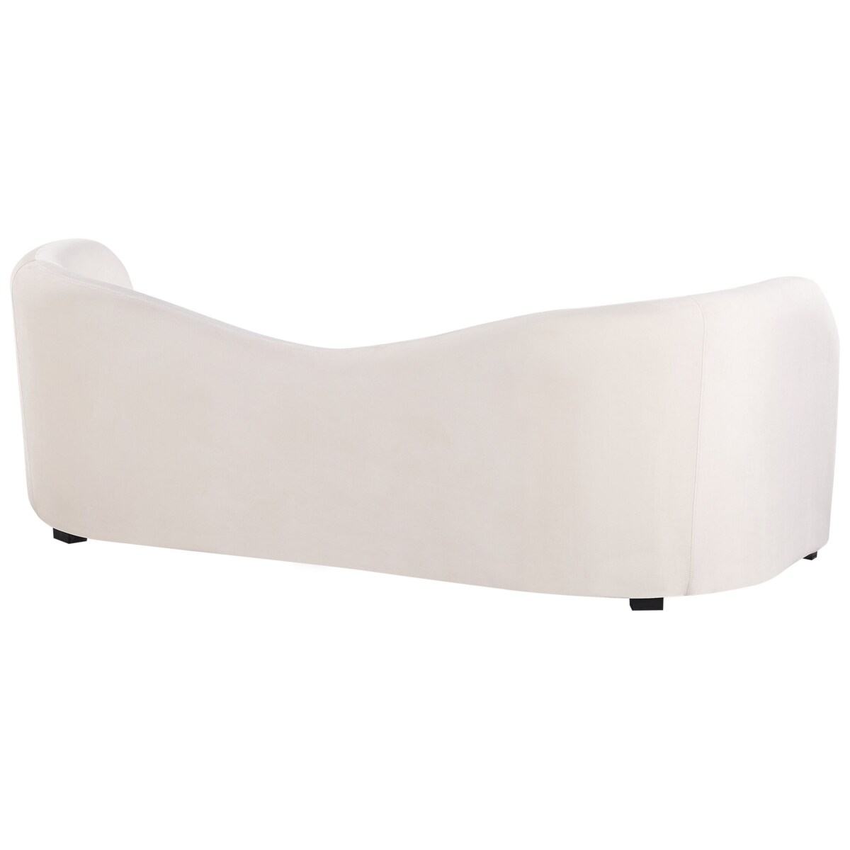 Sofa welurowa biała VELTADA