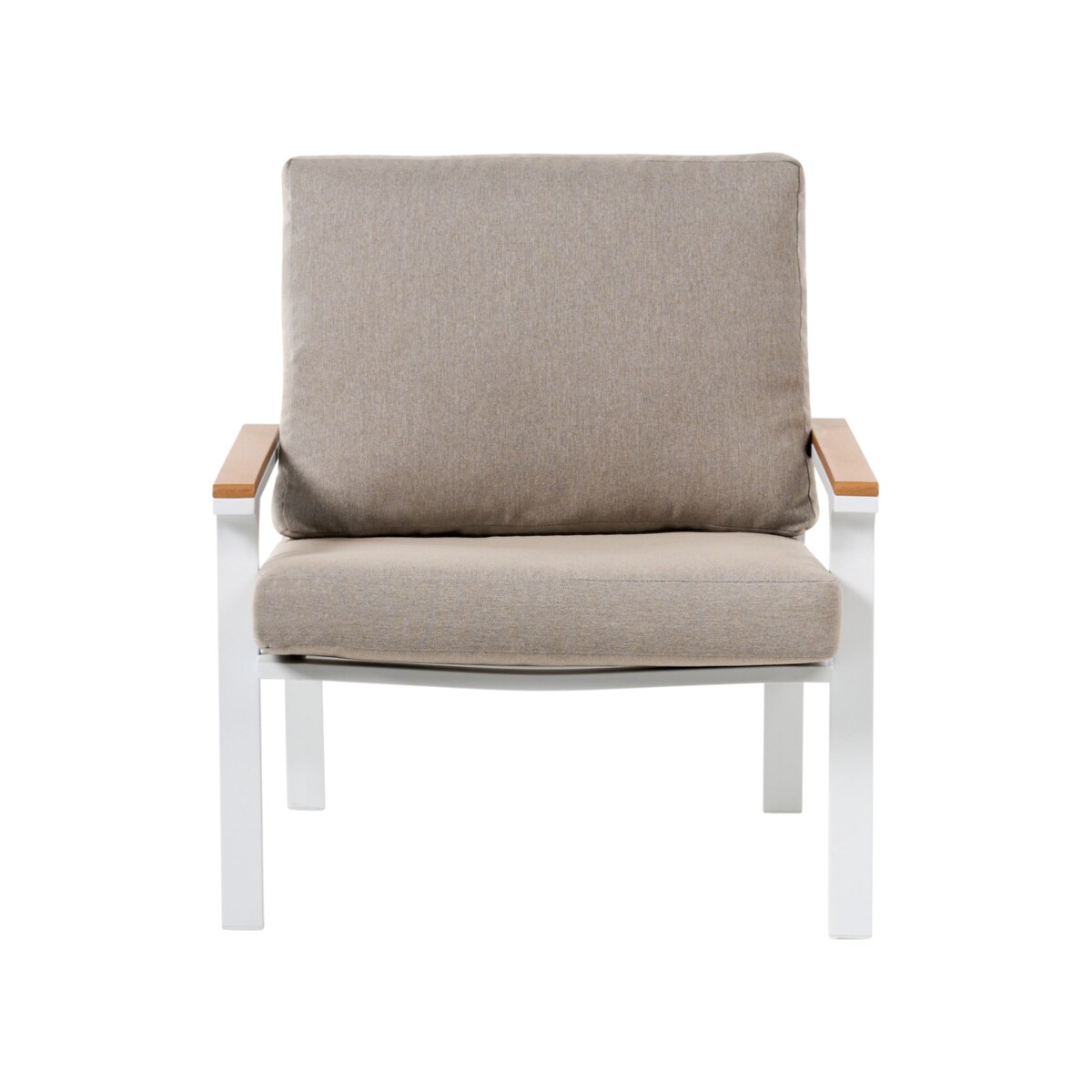 Zestaw ogrodowy ze stolikiem dla 4 osób ORERO Beżowoszary