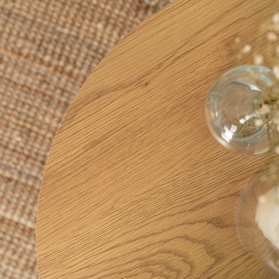 Stolik Kawowy Okrągły Loft Skandynawski Mały Ława Okrągła Mała ANN