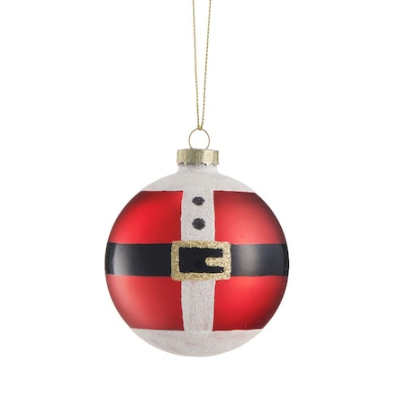 VILLA ITALIA Bombka szklana BRZUCH MIKOŁAJA 8 cm