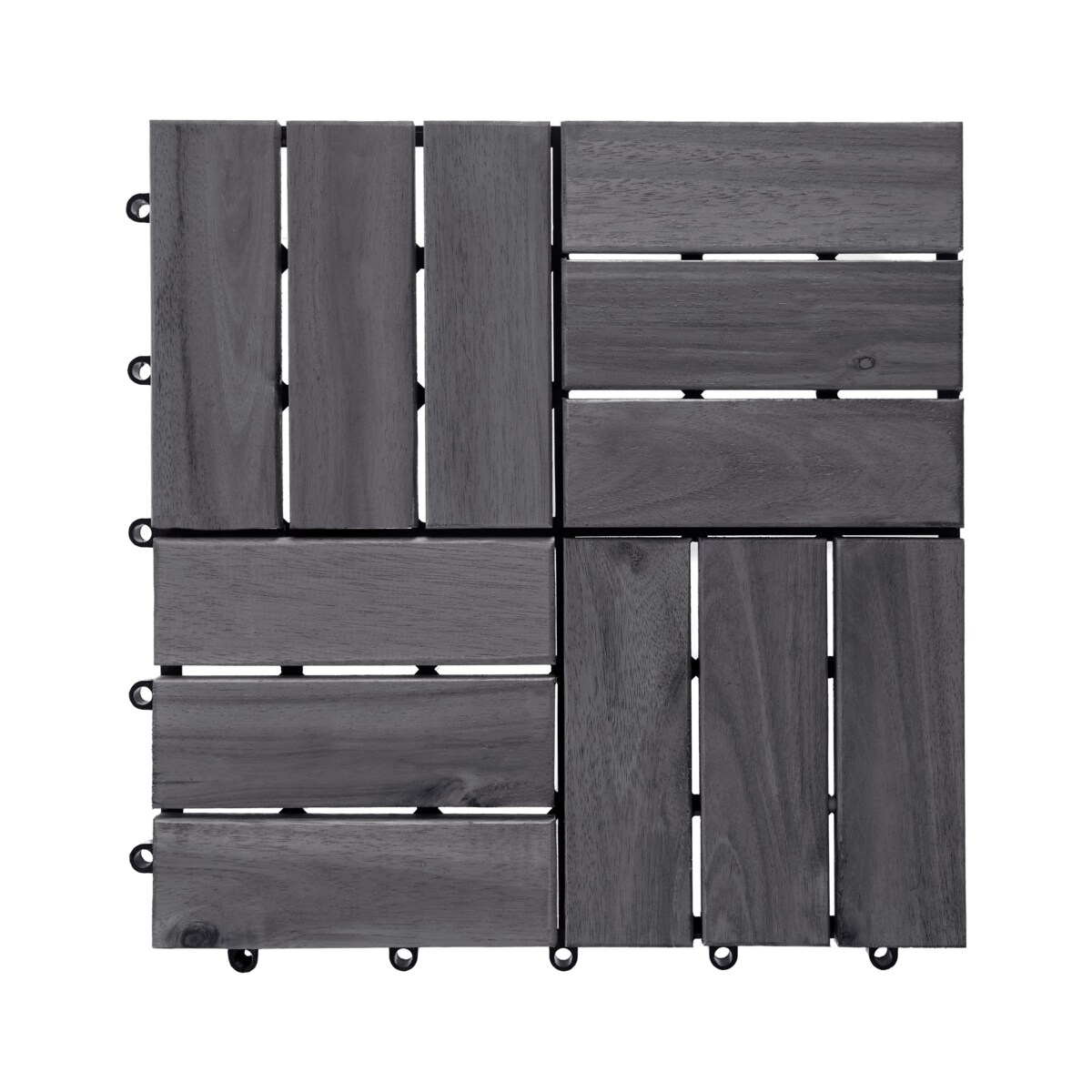 Płytki tarasowe ACERENZA Certyfikowane drewno akacjowe Szary