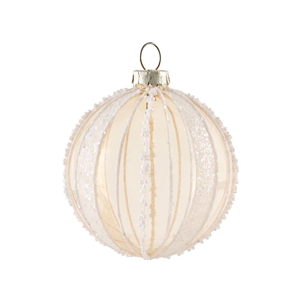 Zestaw 35 bombek BLING Szkło Złoty