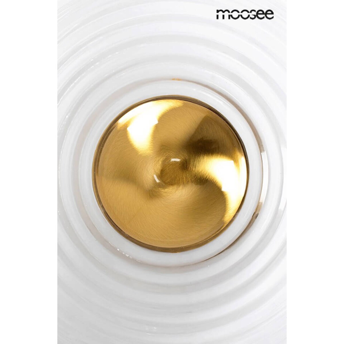 Szklana lampa ścienna Onda MSE1501100146 Moosee LED 9W 3000K retro złota