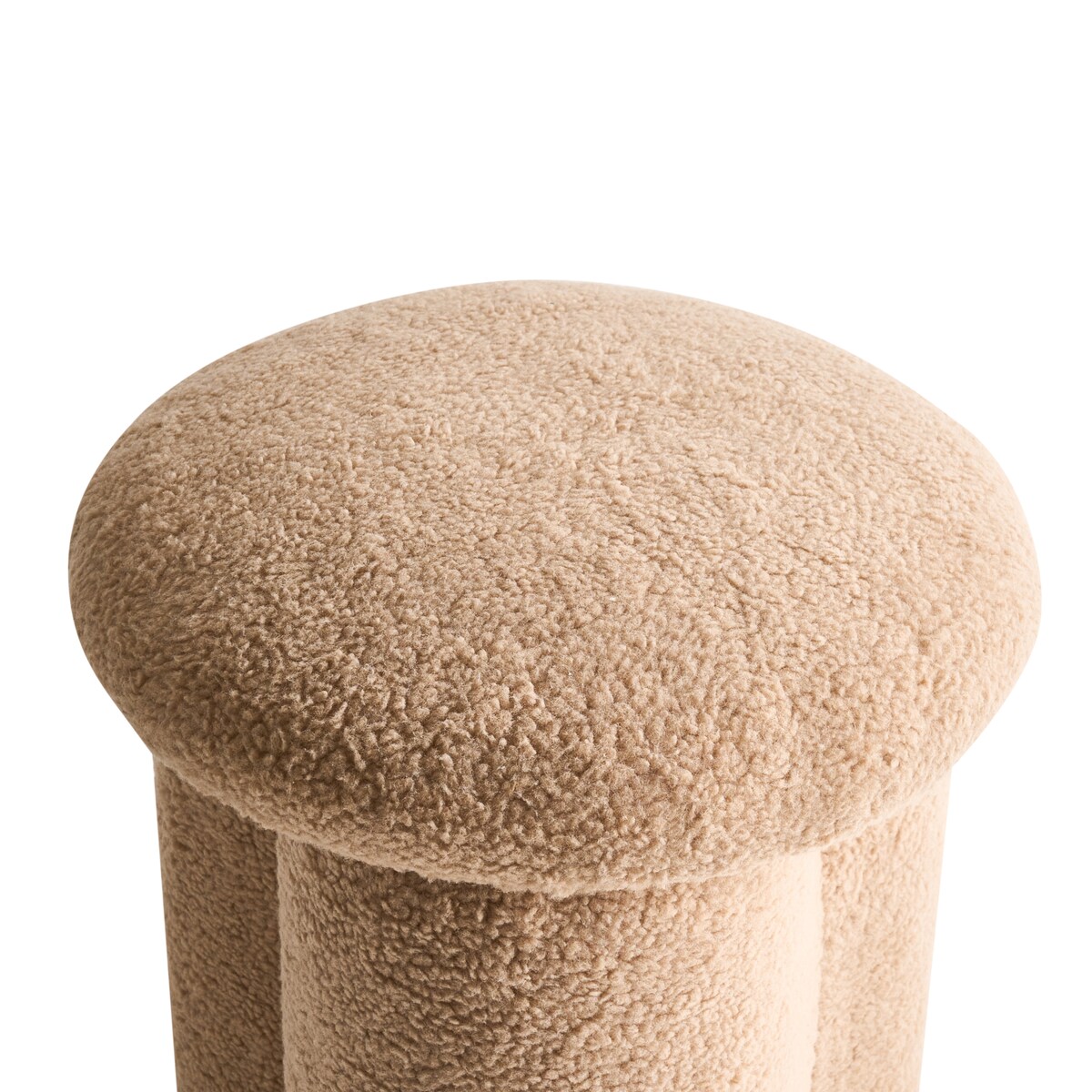 Puf CARRINGTON Boucle Beżowy