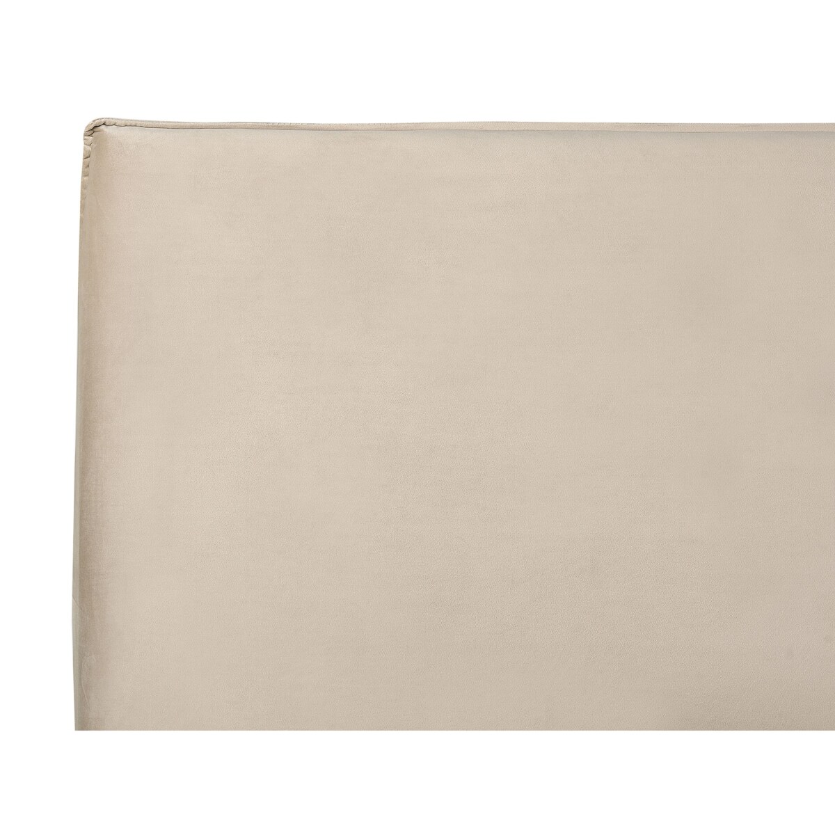 Łóżko z pojemnikiem welurowe 160 x 200 cm beżowoszare LAVAUR