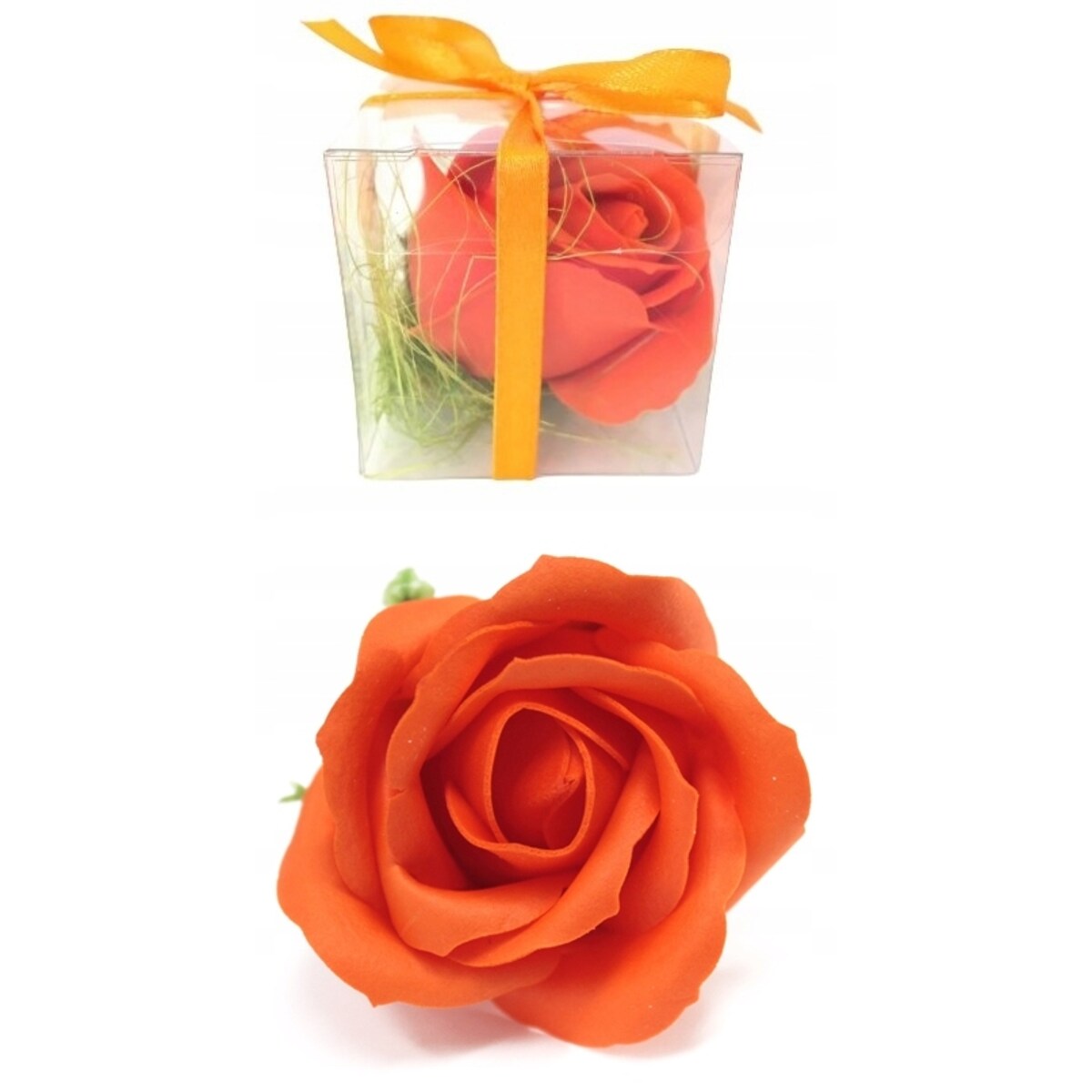 KWIAT MYDLANY w pudełku podziękowania upominek