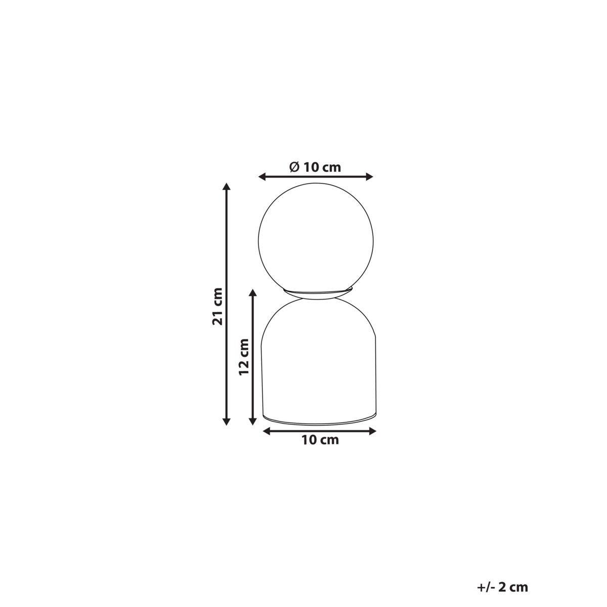Lampa stołowa marmurowa biała KIWI