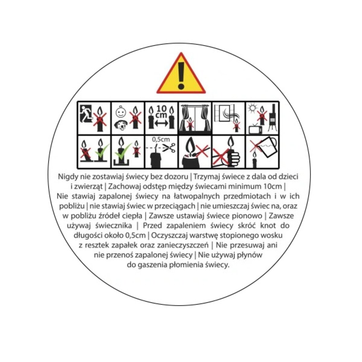 Świeca sojowa dekoracyjna GEOMETRIC