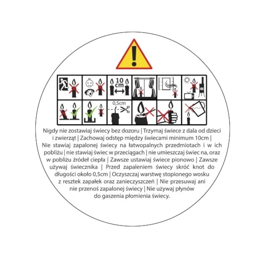 Świeca sojowa dekoracyjna GEOMETRIC