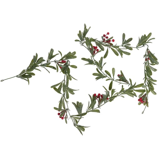 Girlanda dekoracyjna z czerwonymi jagodami, 180 cm