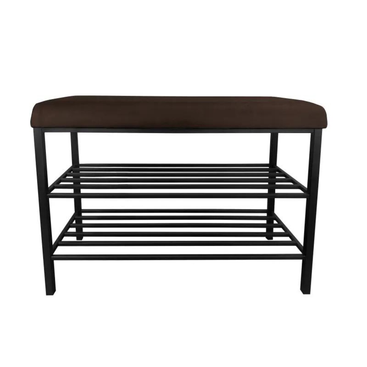 Stojak na buty z siedziskiem GAJA MG05 czarny/brąz