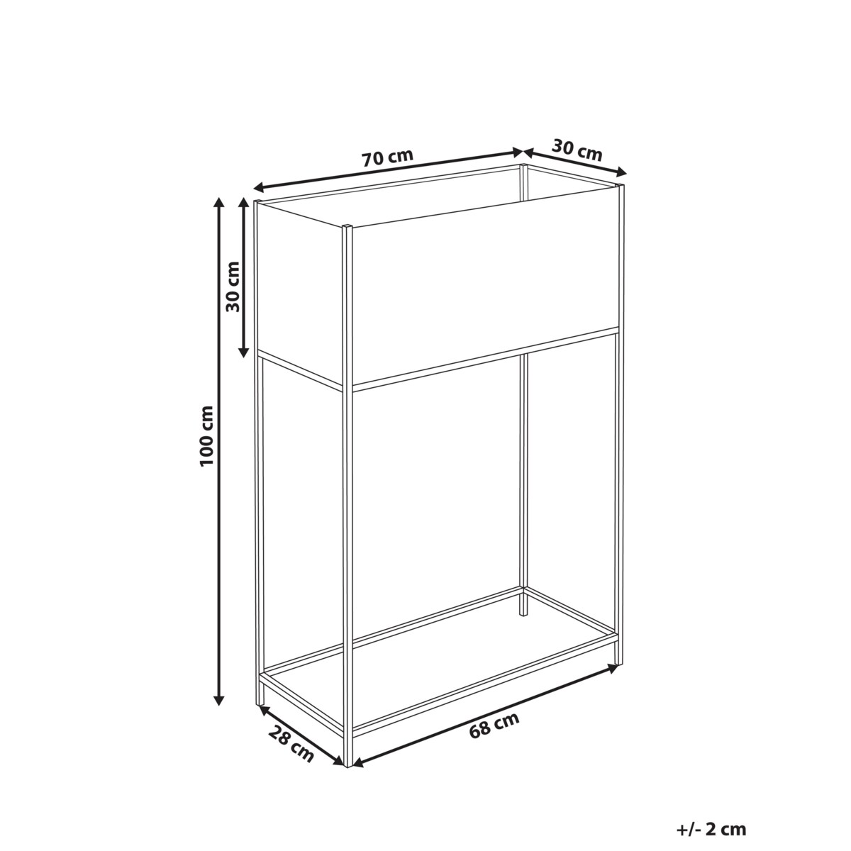Doniczka TAPIEN Metal 70 cm