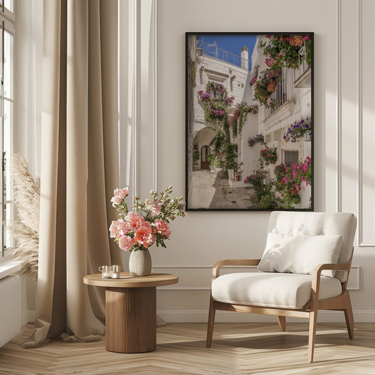 plakat uliczka cisternino apulia 50x70