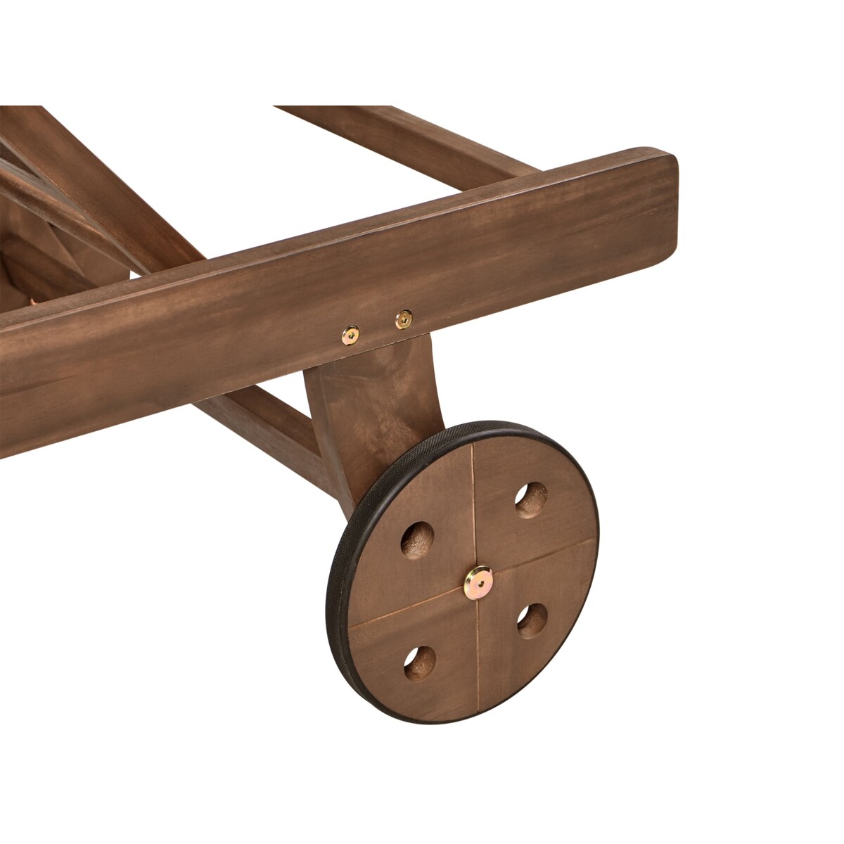 Leżak ogrodowy AMANTEA Drewno akacjowe Ciemnobrązowy