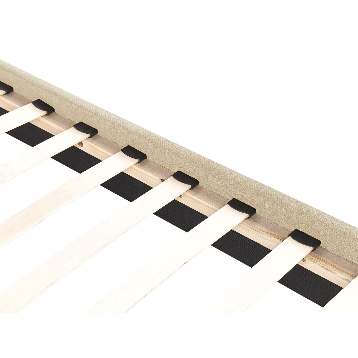 Łóżko tapicerowane 180 x 200 cm beżowe LA ROCHELLE