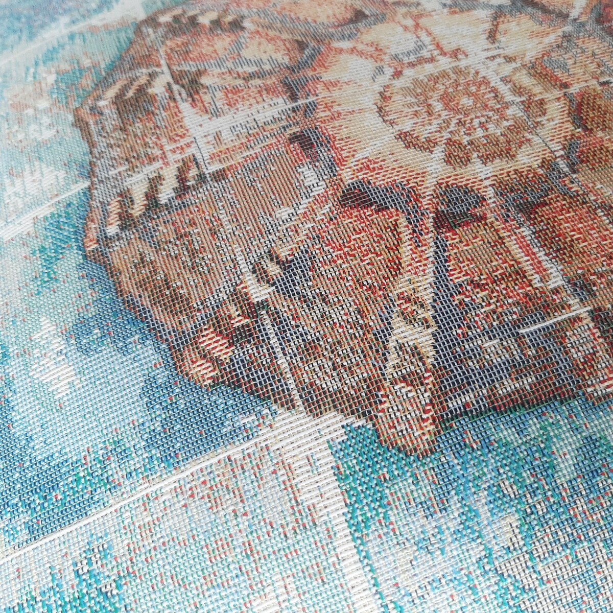 Poszewka Na Poduszkę Jasiek 45X45 Cm Żakardowa Dekoracyjna Ozdobna Guscio